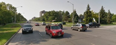 Sit of Desired Traffic Signal, Jane Street in BlackCreek.  Photo: Jane Hullmar. Google