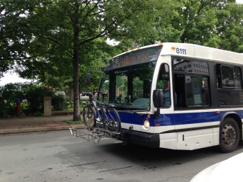 Bike on Bus, Fredericton, NB - KP - July 2014
